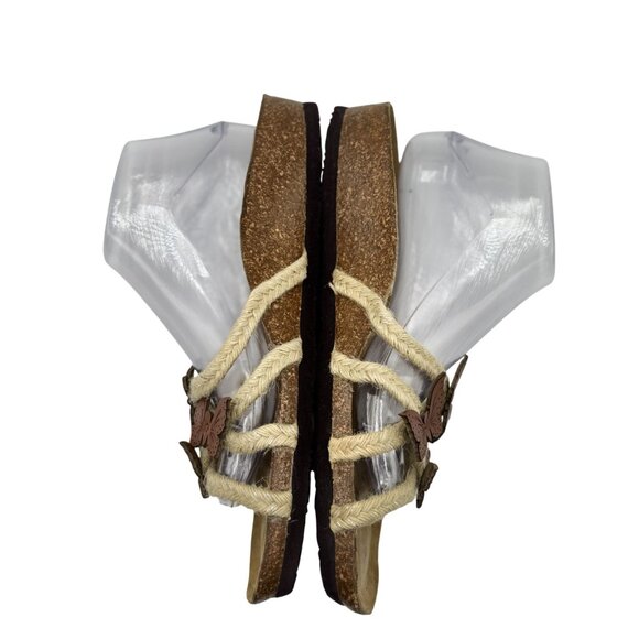 Euro Wellness Balance Womens Sandals Size 10 Butterfly Rope Leather Accents - Picture 6 of 12